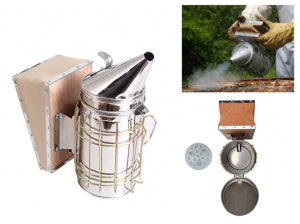 Bee Smoker with 100mm Leatheroid + Guard (4635756494905)