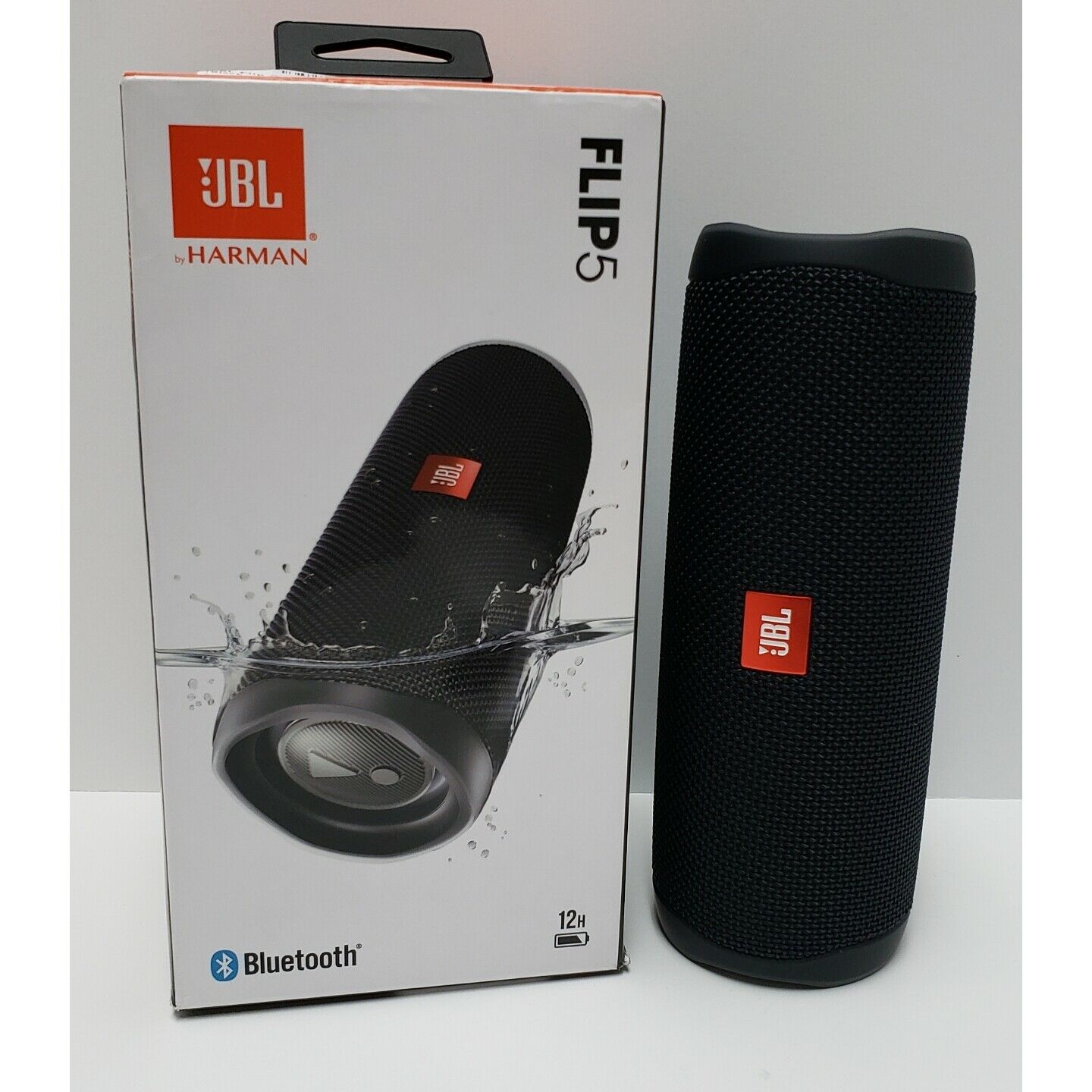 JBL Flip 5 Portable Speaker - Black - Original - 12Mth Warranty (4459009114169)