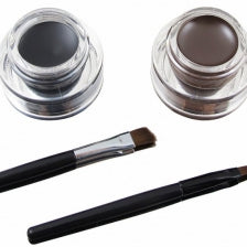 Eyeliner Gel Black & Brown Makeup + 2 Brushes Set (4622679932985)