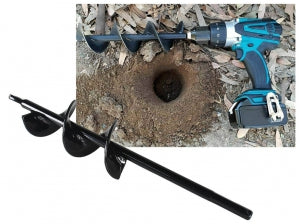 Garden Auger Spiral XU1 Drill & Drill Bit 4x22cm (6117463883928)
