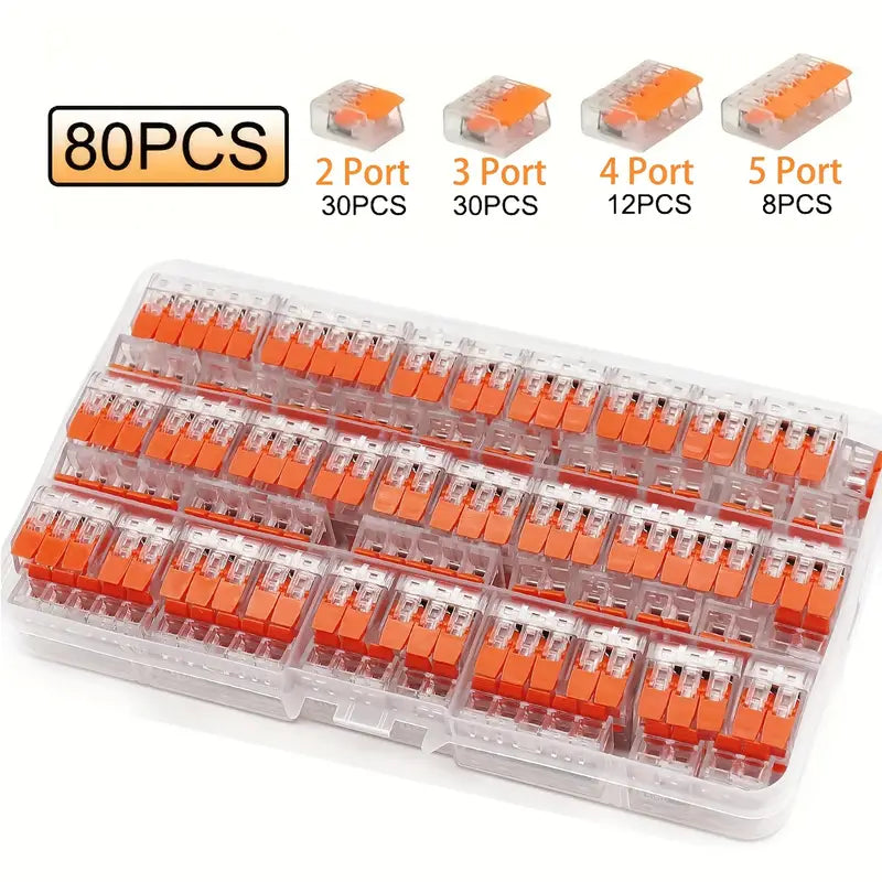 Electrical 80pcs Compact Quick Connect Wire Connector Kit – Pacific Sales