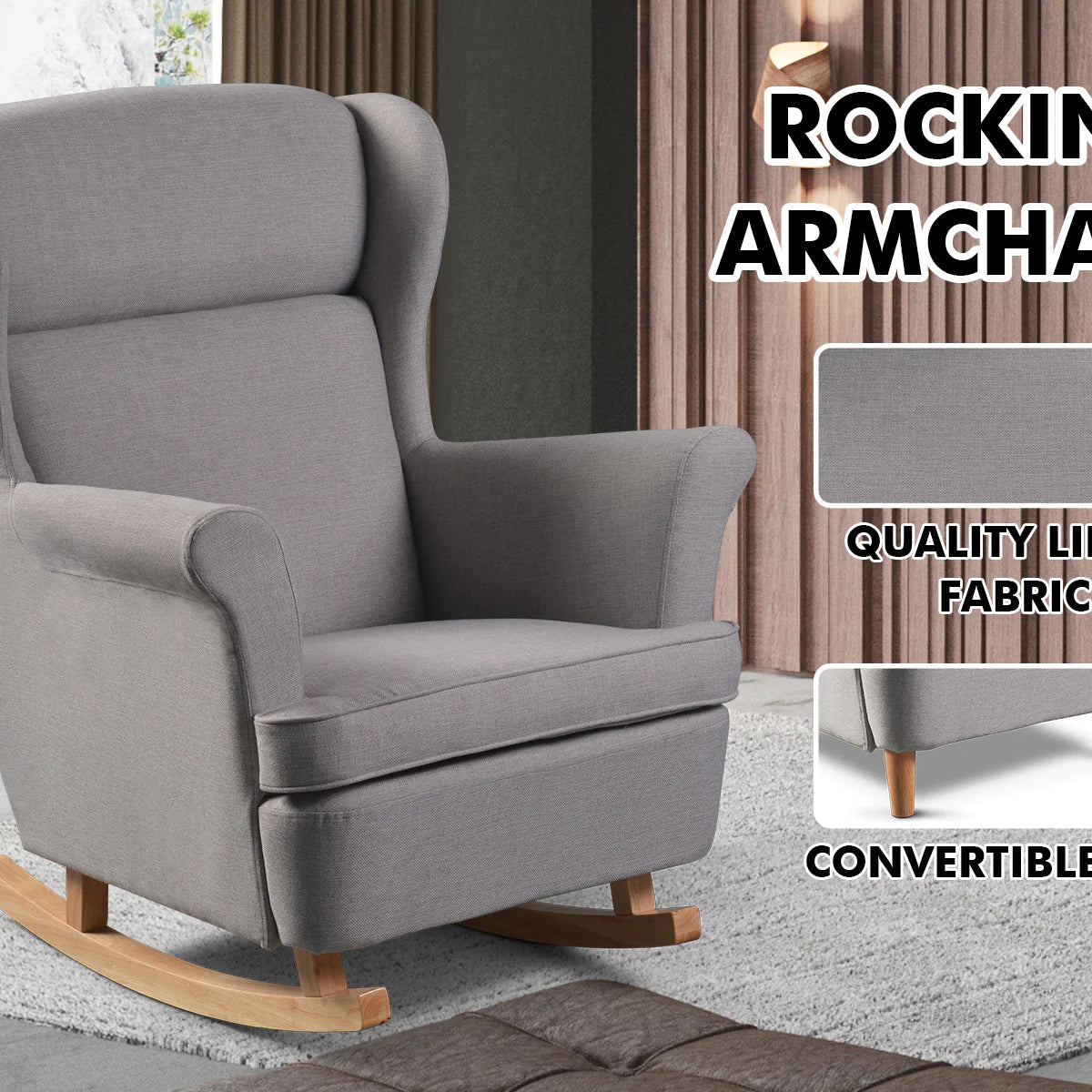 Home Rocking Sofa GREY – Pacific Sales