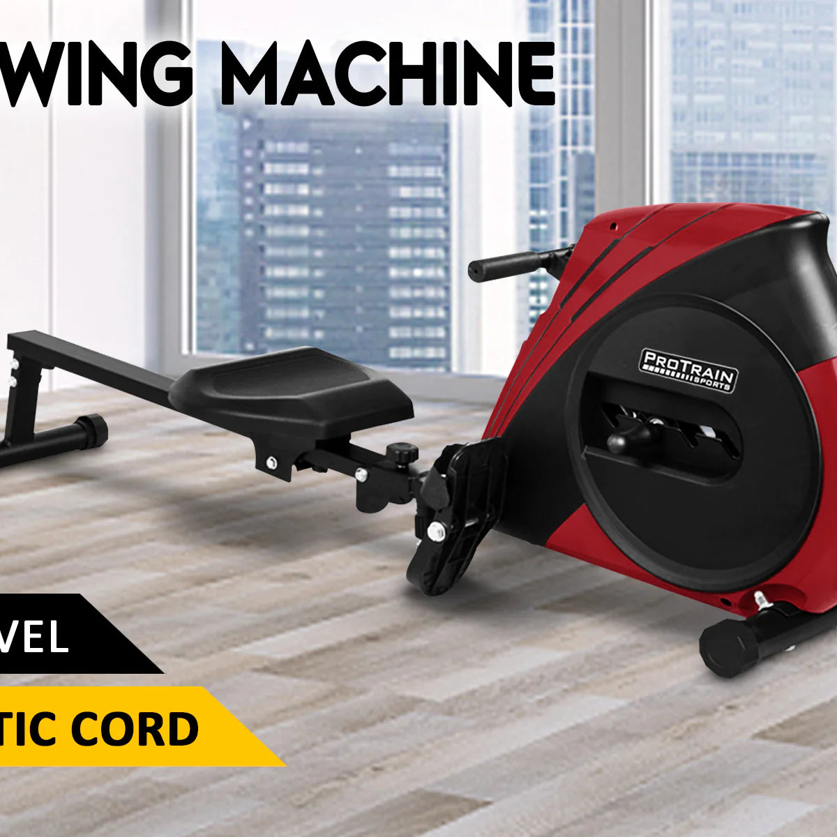 Fitness ELASTIC ROPE ROWING MACHINE – Pacific Sales
