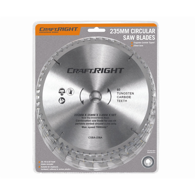 Craftright 210mm 40TCT Mitre Saw Blade (6644695335064)