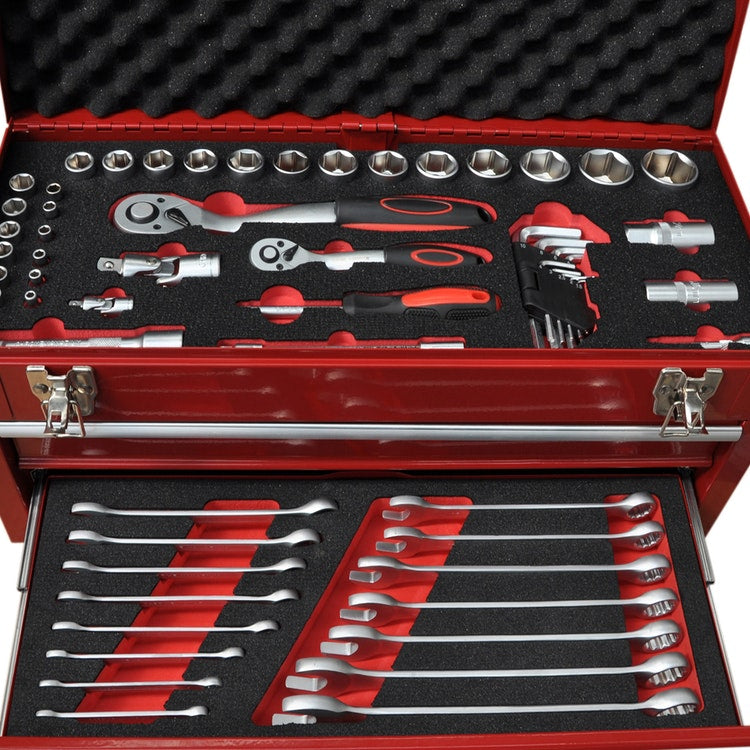 Tool Kit 92pc in Metal Tool Box (4460726747193)
